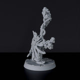 Miniature of Ishan-Go dwarf sorcerer with skull staff - dedicated set for Corrupted Dwarfs RPG army