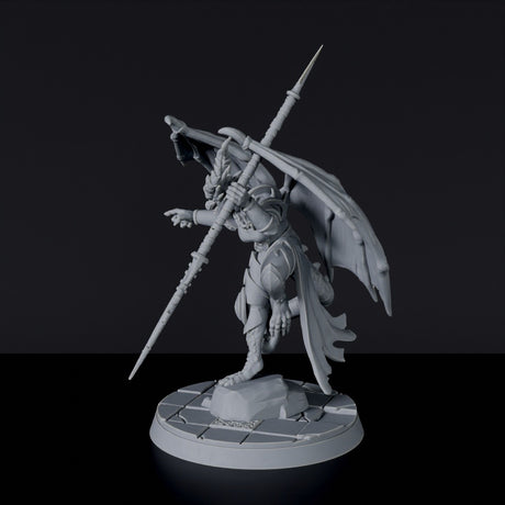 Miniature of dragonborns Sanah Va-Ruh - Vile Dragonborn dedicated set for Bloodfields tabletop wargame