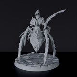 Fantasy miniature of elf beast spider  Dusk Lurker - dedicated set to army for Bloodfields tabletop RPG game