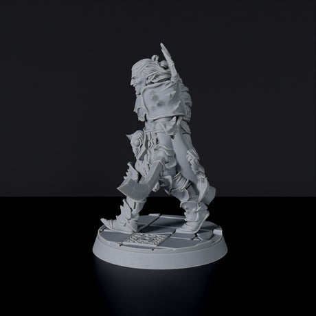 Miniature of elf Slazgar Bor'Duin - Everdark Elves dedicated set for Bloodfields tabletop wargame