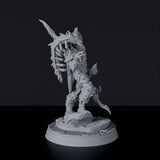 Dedicated set for Bloodfields Everdark Elves army - fantasy miniature of elf Vagar Her'hatog with sword and spear