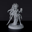 Fantasy miniatures of elf Vazaya Seven'Sa with cup and sword - dedicated set to Everdark Elves army for Bloodfields