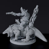 Miniature of pirate ogre Kommander Komodo - dedicated set for Bloodfields tabletop wargame