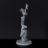 Miniature of pirate ogre Kush Mastbearer - dedicated set for Bloodfields tabletop wargame