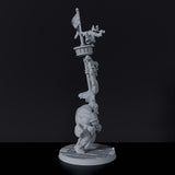 Dedicated set for Bloodfields Bloodsail Ogres army - fantasy miniature of pirate ogre Kush Mastbearer