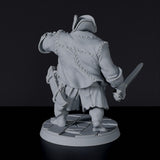 Fantasy miniatures of pirate Ogre Crewman with sword and hat - dedicated set to army for Bloodfields tabletop RPG game