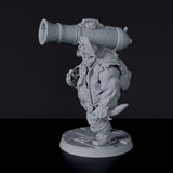 Miniature of pirate ogre Shuaavek Shotcaller - dedicated set for Bloodfields tabletop wargame