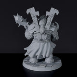 Fantasy miniatures of mammoth Vishal beast fighter - dedicated set to army for Bloodfields tabletop RPG game