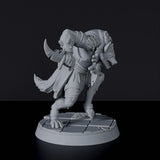 Dedicated set for Bloodfields Beastshape Tribe army - fantasy miniature of Sha wolf warrior with sword