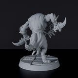 Fantasy miniature of Sha wolf fighter with sword - dedicated set to army for Bloodfields tabletop RPG game