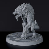 Fantasy miniatures of Mo Ris werewolf warrior - dedicated set to army for Bloodfields tabletop RPG game