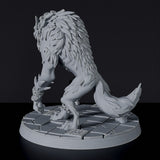 Miniature of werewolf Mo Ris beast fighter - dedicated set for Bloodfields tabletop wargame