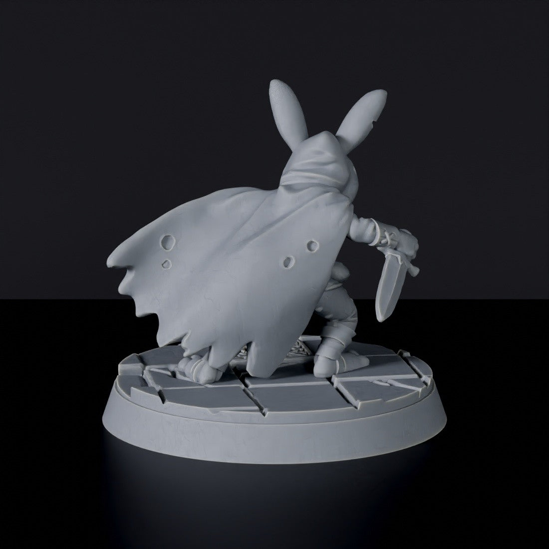 Fantasy miniatures of bunny Bunnaby - dedicated set to army for Bloodfields tabletop RPG game