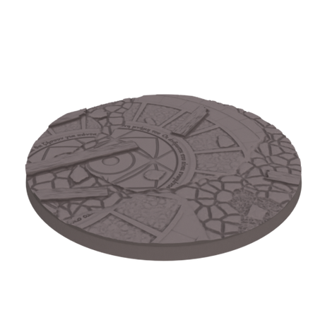 90mm Cobblestone Ruins Round Bases (Set of 2)