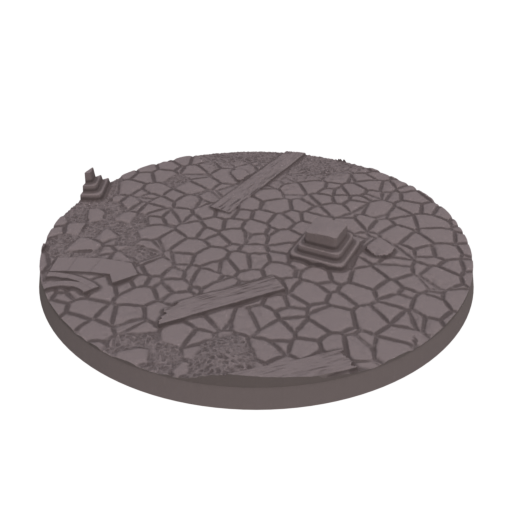 90mm Cobblestone Ruins Round Bases (Set of 2)