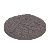 90mm Cobblestone Ruins Round Bases (Set of 2)