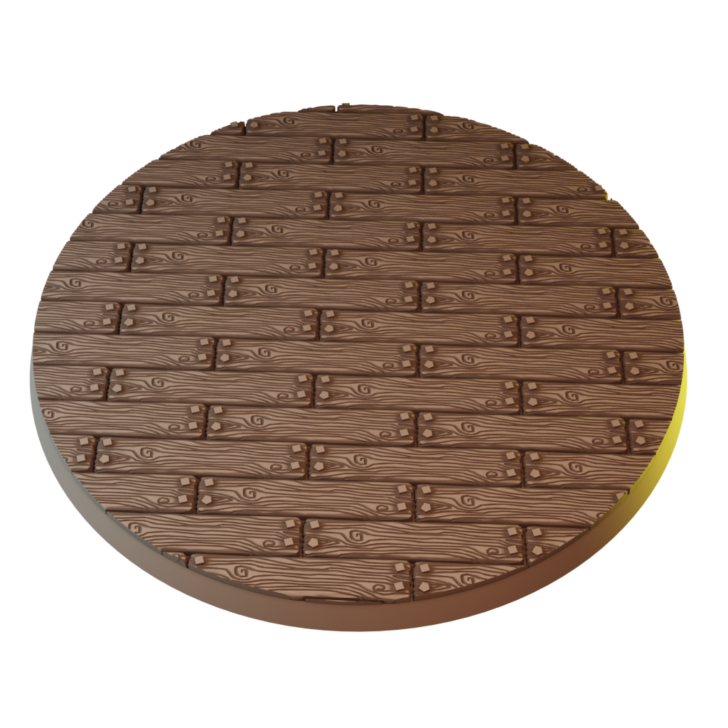 90mm Wood Round Bases (Set of 2)