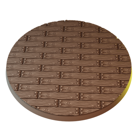 90mm Wood Round Bases (Set of 2)