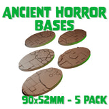 90x52mm Ancient Horror Round Bases (Set of 5)