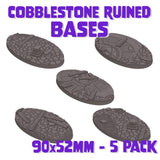 90x52mm Cobblestone Ruins Round Bases (Set of 5)