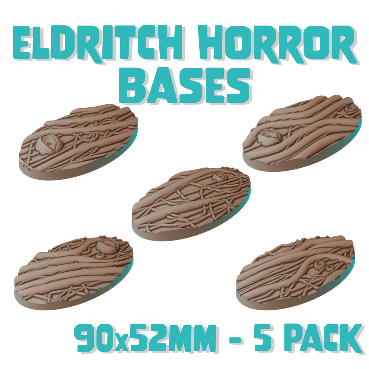 90x52mm Eldritch Horror Round Bases (Set of 5)