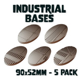 90x52mm Industrial Round Bases (Set of 5)