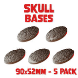 90x52mm Skull Round Bases (Set of 5)