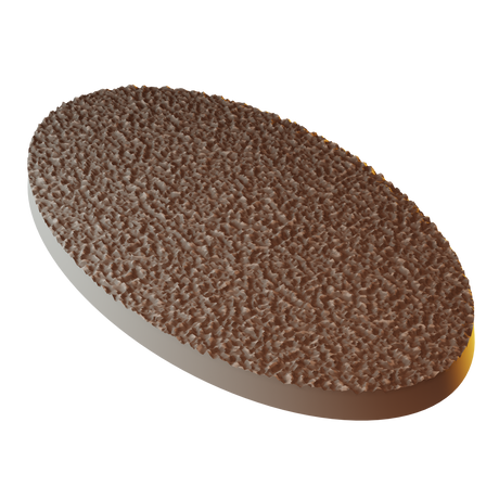 90x52mm Desert Round Bases (Set of 5)