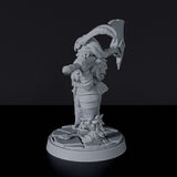 Miniature of Dwarf Female Barbarian with axe - dedicated fighter set for fantasy tabletop RPG games