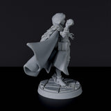 Dedicated sorcerer set for fantasy tabletop RPG army - Human Female Wizard ver. 1 miniature with sphere