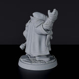 Dedicated set for fantasy tabletop RPG army - Dwarf Male Cleric miniature with hammer and cloak