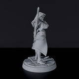 Dedicated archer set for fantasy tabletop RPG army - Elf Female Bard miniature with bow and quiver