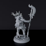 Miniature of Human Male Sorcerer with halberd and sword - dedicated warlock set to army for fantasy tabletop RPG games