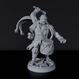 Miniature of Half-Orc Male Bard with sword for fantasy tabletop role-playing games