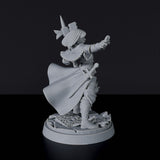 Dedicated fantasy set for tabletop RPG army - Human Female Cleric miniature with hammer and armor