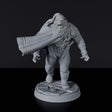 Miniature of magic Orc Male Druid with cloak for fantasy tabletop RPG games