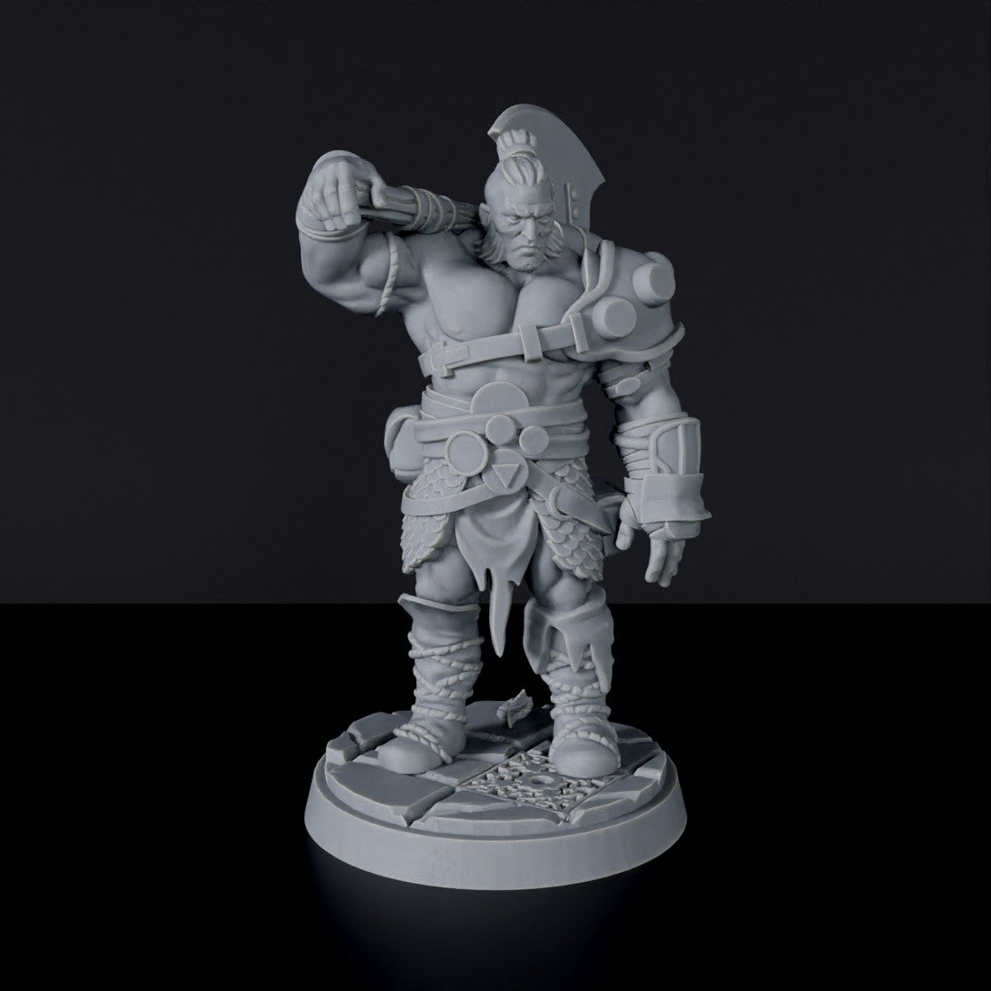 Orc Barbarians set | Modular Orcish miniatures factory miniature for Tabletop games like D&D and War Gaming