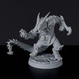 Miniature of Dragonborn Male Rogue - dedicated thief set to army for fantasy tabletop RPG games