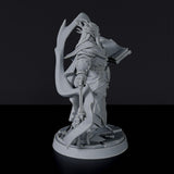 Dedicated fantasy set for tabletop RPG army - magic Elf Male Cleric miniature with tome and wand