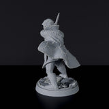 Miniature of Human Male Rogue thief with knifes - dedicated set for fantasy tabletop RPG games and collectors