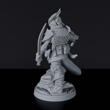 Miniature of Tiefling Male Fighter with sword - dedicated set for fantasy tabletop roleplaying games and collectors