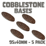 95x40mm Cobblestone Round Bases (Set of 5)