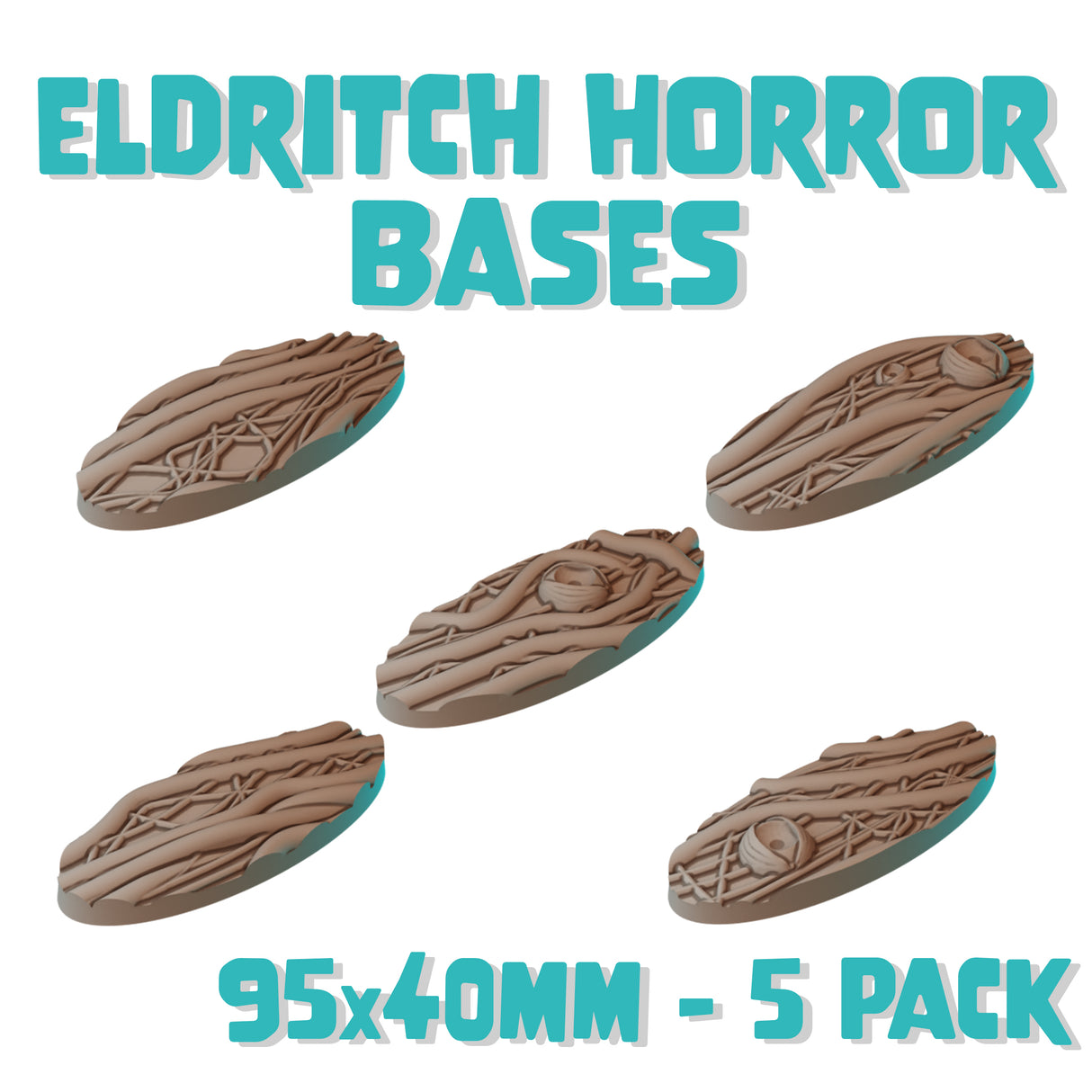 95x40mm Eldritch Horror Round Bases (Set of 5)