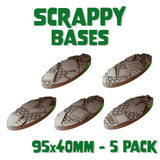 95x40mm Scrappy Round Bases (Set of 5)