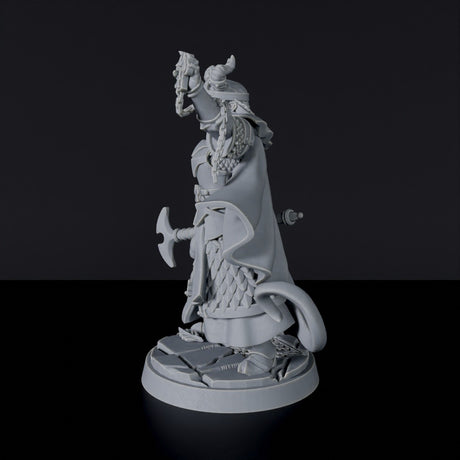 Miniature of Tiefling Female Cleric - dedicated fantasy set for tabletop roleplaying games and collectors