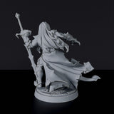 Miniature of Dhampir Male Fighter vampire warrior with cloak and sword - dedicated set for fantasy tabletop RPG games