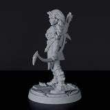 Miniature of Human Female Fighter ver. 2 set for for tabletop games, roleplaying games and collectors