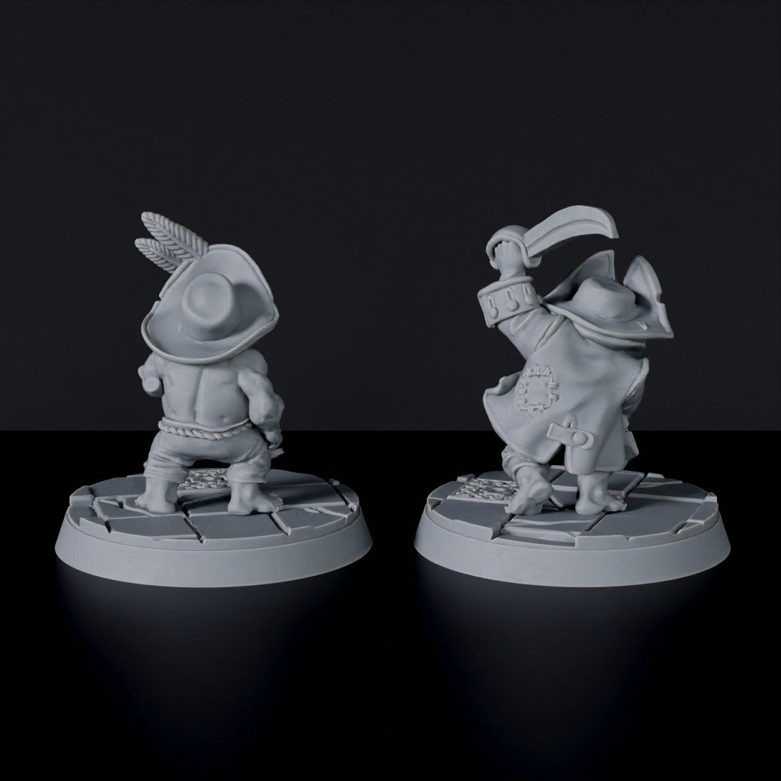 Miniatures of goblins pirates Bongos & Choppa Blackwaters - dedicated set for Bloodfields fantasy tabletop RPG wargame