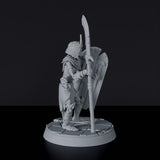 Fantasy miniature of undead fighters Ancestral Skeletons with scythes for Bloodfields tabletop RPG game