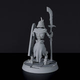 Fantasy miniatures of undead Ancestral Skeletons warrior with scythes - Bloodfields tabletop RPG game